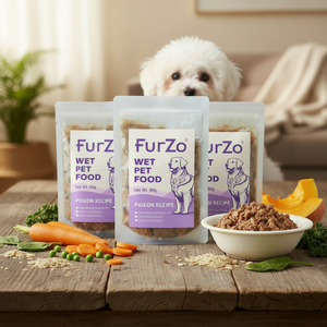 FurZo Fabrika Satışı Islak Köpek Maması Sığır Ördek Güvercin Tavuk Aromalı Tahılsız Yüksek Proteinli Kas Geliştirici Cilt ve Tüy Sağlığı İçin Köpek Maması - Product Image 1