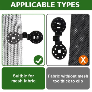 Clips pour toile d'ombrage, pinces pour <span class=keywords><strong>tissu</strong></span> d'ombrage, accessoires, œillets pour couverture en filet, <span class=keywords><strong>tissu</strong></span> pare-soleil pour jardin et serre - Product Image 5