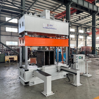 Table de travail mobile personnalisée pour presse hydraulique à quatre colonnes de 80T, contrôlée par PLC avec écran tactile