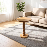 Table d'appoint en bois massif DISHI, style créatif, pour canapé, salon, petite table à thé, style minimaliste italien, artistique