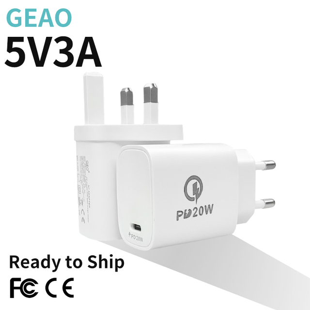 5V 3A PD 20W Charger Type C Wall Charging Mobile Phone 3v 5v 12v 24v 48v 1a 2a 3a 5a Power Adapter for Iphone IPad AirPods