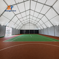 Abri multi-usage pour sports (tennis, basketball) avec bâche imperméable, moustiquaires amovibles, pour exposition, structure en alliage d'aluminium