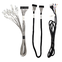 Câble LVDS personnalisé avec faisceau de câblage, longueur sur mesure, pour ordinateur industriel, câble de signal interne avec gaine tressée