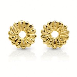 <span class=keywords><strong>Orecchini</strong></span> Pendenti Chris April Daisy in Argento Sterling 925 Placcati Oro 18k con Ciondolo a Fiore Opaco - Product Image 1