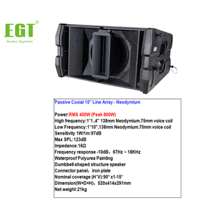 PCL10C Système Line Array Audio Professionnel Passif Simple <span class=keywords><strong>10</strong></span> pouces STABLE POWER PROMOTION HAUTE PUISSANCE DE CRÊME DE VENTE ÉLEVÉE - Product Image 3