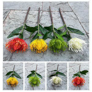 W-A0109 2025, новый тип, искусственная игла, Цветочная подушка, экспорт, желтая вышивка, свадебное украшение для дома - Product Image 2