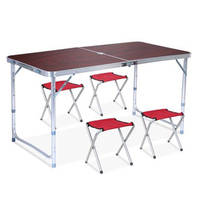 Ensemble table et chaises de camping pliante, valise en aluminium, offre spéciale,
