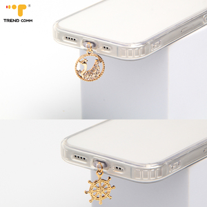 Tappo Antipolvere in Alluminio Personalizzato 2026 per <span class=keywords><strong>iPhone</strong></span>, Cappuccio Protettivo Carino per Porta di Ricarica Tipo C - Product Image 5