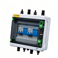Boîtier de Combinaison PV Étanche en ABS 63A, Boîtier de Distribution Triphasé IP65, Protection 1000V pour Système Solaire avec Fonction de Surveillance