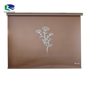 Abat-jour à rouleau en tissu botanique Abat-jour personnalisé floral occultant pour porte Traitements de fenêtre personnalisés Panneaux Abat-jour à rouleau imprimé - Product Image 5