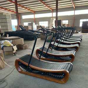 लकड़ी का घरेलू उपयोग फिटनेस उपकरण कार्डियो प्रशिक्षण बॉडीबिल्डिंग मैकेनिकल घुमावदार ट्रेडमिल - Product Image 4