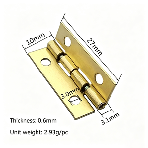 90 °   Charnière miniature imitation or, accessoires métalliques pour porte, fenêtre, boîte à bijoux, coffret cadeau, artisanat DIY, <span class=keywords><strong>armoire</strong></span> de rangement - Product Image 5