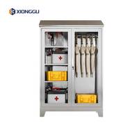 Armoire d'équipement d'urgence marine en acier inoxydable, résistante à la corrosion, avec porte vitrée, pour salle de sécurité de plateforme offshore