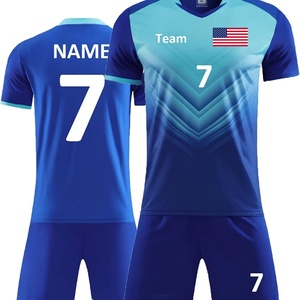 Unisex Soccer Jersey Set for Adults Printed 100% Polyester Custom Name Number Logo Sportswear Training Uniform - Product Image 4