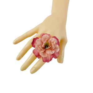Tête de fleur de pivoine artificielle de 6 cm de diamètre, fausse fleur à base de fibre naturelle pour décorations de mariage et épingles à cheveux - Product Image 3