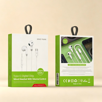 Boîte en carton personnalisée, emballage en papier, carton pliable, finition mate avec languette de suspension pour l'électronique audio