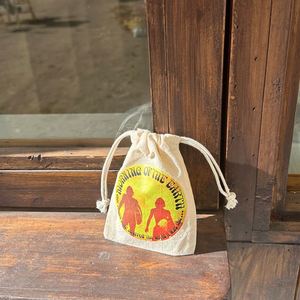Manufacturer 100% Organic Cotton Canvas <b>Drawstring</b> <b>Pouch</b> Small Dust Bag With Draw Strings - Product Image 4