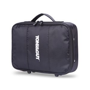<b>Tool</b> Duffle <b>Bag</b> For Hairdressing Beauty Makeup Salon <b>Tools</b> Storage Handbag Black Top Handle - Product Image 2