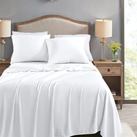 Coton personnalisé couleurs de qualité hôtelière ensembles de literie d'hôtel en bambou doux ensembles de housses de couette en bambou ensembles de draps plats avec taie d'oreiller