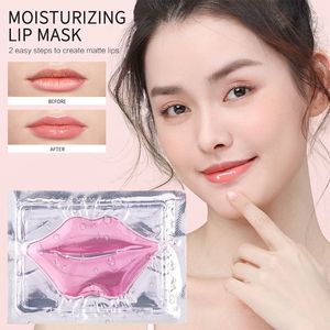 Mascarilla para el cuidado de los labios, etiqueta privada vegana, hidratante orgánico, gel dorado brillante, rosa, transparente de colágeno para labios - Product Image 3