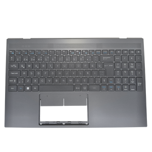 TR Türkische <span class=keywords><strong>Laptop</strong></span>-Tastatur für <span class=keywords><strong>Casper</strong></span> C370 V6329A BR NB343-01 BR1 C8240gi-15 Tastatur Neu Grau mit Handballenauflage C-Gehäuse - Product Image 1