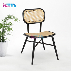 Silla de mimbre estilo Retro de ocio, jardín antiguo, caña de ratán, bambú, París, Café - Product Image 2