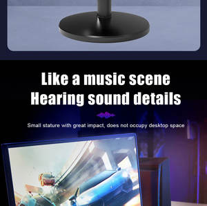 Micrófono de Condensador USB GAM-M12, Nuevo, Adecuado para Grabar Voz <span class=keywords><strong>en</strong></span> Computadoras y Juegos Móviles, Micrófono RGB de Escritorio Fácil de Usar - Product Image 4