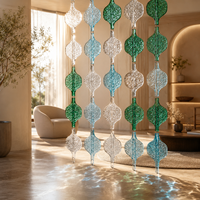 Décoration suspendue en verre gourd coloré moderne, écran modulaire pour restaurant de luxe, bar et hall d'hôtel, décoration artistique intérieure