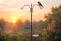 Mangeoire à oiseaux d'extérieur en fer antique avec crochets courbés pour jardin, mangeoires suspendues pour graines, cages à suets, écologiques et résistantes à la rouille