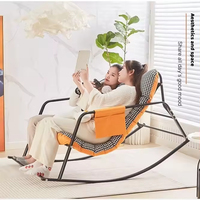 Fauteuil inclinable pliable surdimensionné réglable double face avec sac de rangement pour salon, détente et sieste