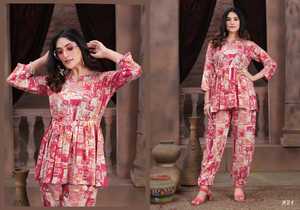 Venta caliente de vestidos de mujer Rayon Co Ord Set de fabricante y proveedor indio - Product Image 6