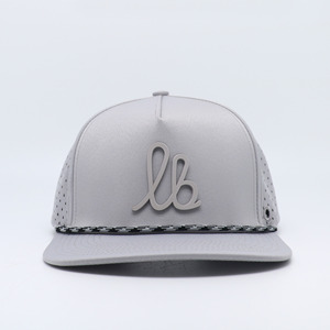 Hot Sale White Unisex Oxford Poplin 6-Panel Sport Hats with Rope 100% Polyester Baseball Hat with 3D Embroidery Logo - Product Image 2