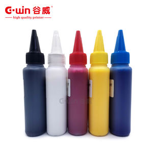 Encre éco-solvant Gwin High 100ml CMYKW, formule professionnelle, très vendue, haute qualité pour les fournitures d'impression DTF pour vêtements - Product Image 4