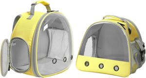 Luxury Eco-Friendly Pet Dog & <b>Cat</b> Trolley <b>Backpack</b> Oxford Material Zipper Closure Solid Pattern-Portable Outdoor Travel Carrier - Product Image 6