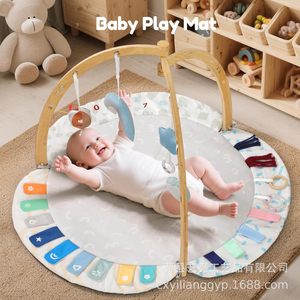 Gimnasio de madera transfronterizo para bebés, gimnasio para recién nacidos, triángulo de actividades de madera, soporte de fitness para habitación de bebés - Product Image 3