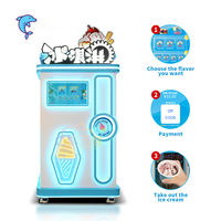 Distributeur automatique de crème glacée molle entièrement automatique 24h/24 avec écran tactile numérique et fonction de paiement SDK