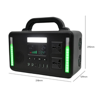 Estación de Energía Portátil de 300W con Batería LiFePO4, Inversor de Onda Sinusoidal Pura de 110V/220V, Panel Solar MPPT, Generador con Carga Inalámbrica TSX EU
