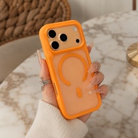 Coque de téléphone magnétique C0456 pour iPhone 16 17 Air 15 Pro 14 13 12 11 18 Pro Max, design mat