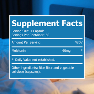 Cápsulas de Melatonina Más Vendidas, Sueño Reparador, Equilibrio Circadiano, Ciclo de Sueño Saludable, Alerta Matutina, 60 Cápsulas - Product Image 2