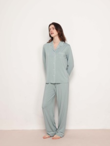 Оптовая продажа, зимние хлопковые пижамы с длинным рукавом, на заказ - Product Image 2