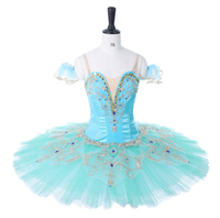 Tutu de Ballet adulte professionnel avec des Costumes de scène imprimés de conception de crêpe de danse de broderie classique de fée pour des filles