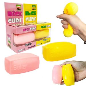 72PACK Almacén China Juguete Antiestrés Súper Sólido y Elástico para Aliviar el Estrés, Juguete Sensorial Antiansiedad Cubo Fidget, Juguetes de Barra de Queso - Product Image 1