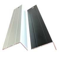 Plinthe en aluminium anodisé extrudé, profilé de moulure murale métallique étanche pour la rénovation intérieure de la maison