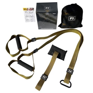 Portable Eco-Friendly Home Gym for System Polyester Webbing Adjustable Workout <b>Straps</b> for Full Body Fitness - Product Image 6