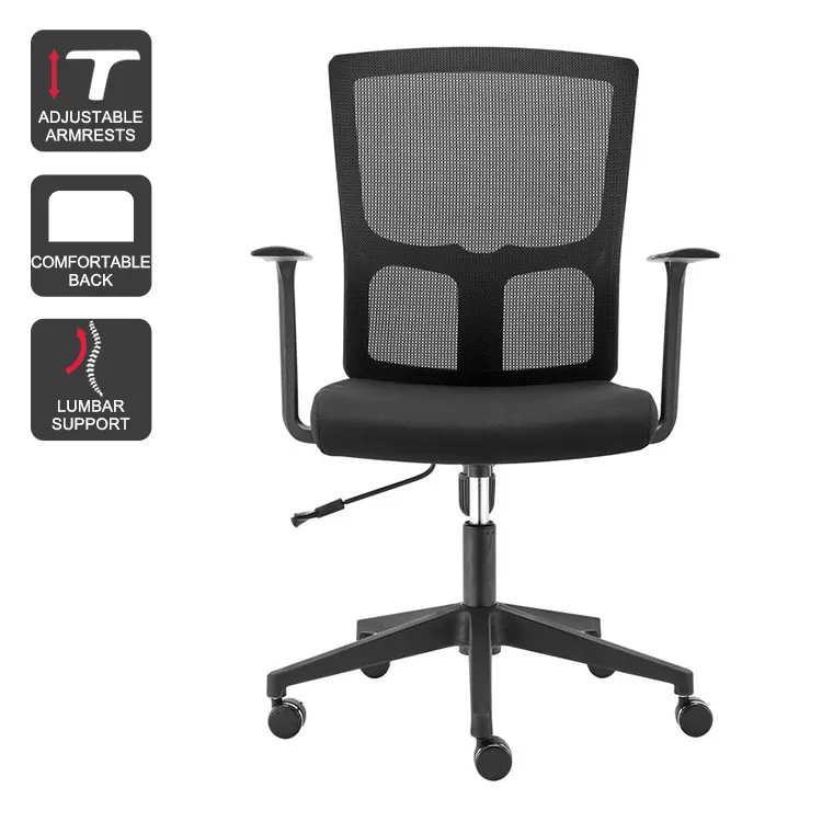 Buatan Cina penjualan baik jaring ortopedi ergonomis mewah Modern kursi kantor dengan penopang pinggang