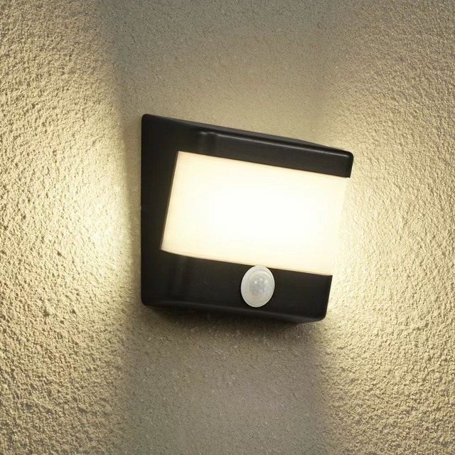 IP65 Waterproof 12W LED Outside Wall Light Sconce With Motion Sensor Led Wall Lights Outdoor Garden Human Induction Wall Lamp
