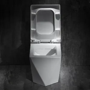 White Wc Toilet Bowl Sanitary Ware Commode 1 Piece Bathroom Ceramic Water Closet Washdown Toilet