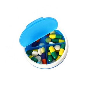 Organizador de Pastillas Semanal Portátil con Logotipo Personalizado, 4 Compartimentos, Plástico, Elegante, 7 Días, PP, a Prueba de Niños, Multicolor, Almacenamiento de Medicamentos - Product Image 2