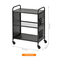 Étagère de rangement pour jeux vidéo, chariot organisateur de jeux pour consoles et manettes, support de console de jeu roulant