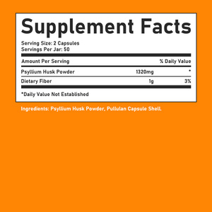 Lower MOQ Natural Fiber Boost Capsules Healthy Digestion Dietary <b>Supplement</b> Balance Gut Flora Psyllium Husk Powder Capsules - Product Image 5